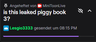 MY MESSAGE GOT PINNED IN ONE OF MINITOON&#39;S LIVESTREAMS!!!!