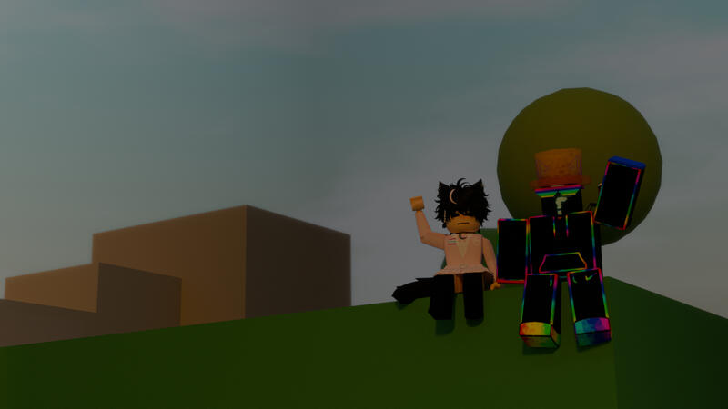 A lazy render of me and Flopie