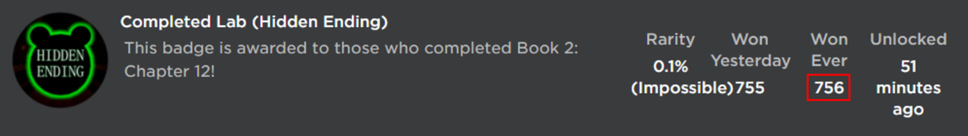 Proof that i was one of the first 1000 to beat Piggy Book 2 Chapter 12: Hidden Ending