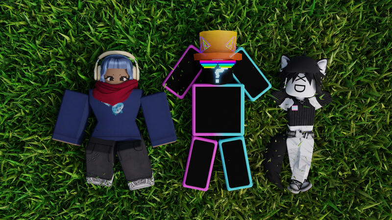 From left to right: Yurki, Flopie and me! (We touched grass)