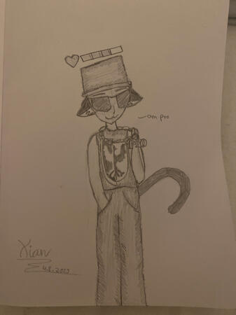 Art of one of my previous Roblox Avatars from one of my friends!